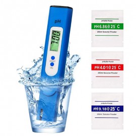 Hordozható pH-mérő LCD-kék színnel