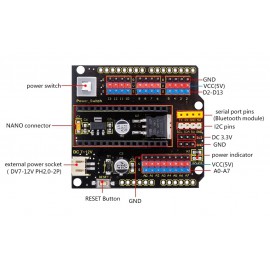 KS NANO Shield Board W/ Power Switch