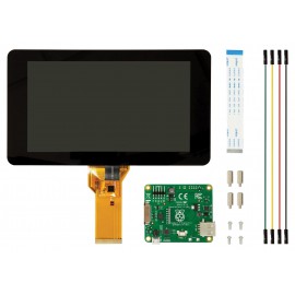 Kijelző modul Raspberry Pi Touchscreen, Modul 7in kijelzővel,, használható: (Raspberry Pi)-val
