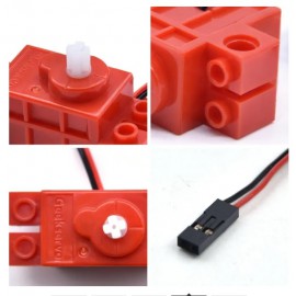 Programozható motor  4,8 V 70 RPM piros Lego blokkhoz